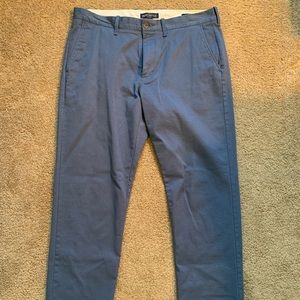 Men's Straight Fit Flex J-Crew Blue Pants Size 33x30